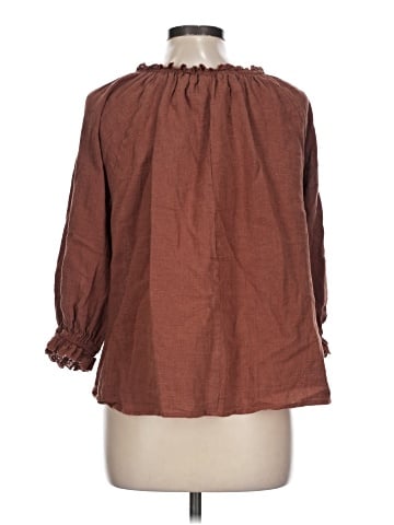 Olivaceous 3/4 Sleeve Blouse (view 2)