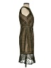Marie Oliver 100% Polyester Graphic Brown Cocktail Dress Size 2 - photo 4