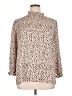 Unbranded Animal Print Tan Ivory 3/4 Sleeve Blouse Size XL - photo 1