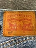 Levi's 100% Cotton Blue Denim Shorts Size 28 waist - photo 3