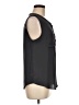 Ann Taylor LOFT 100% Rayon Black Sleeveless Button-Down Shirt Size M - photo 4