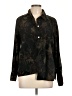 La Cabana Floral Black Long Sleeve Blouse Size L - photo 1