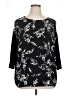 J.Jill Black 3/4 Sleeve Blouse Size XL - photo 1
