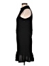 Caution to the Wind Solid Black Cocktail Dress Size L - photo 5