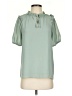 Pleione 100% Polyester Green Short Sleeve Blouse Size XS - photo 1