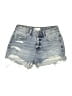 Zara Blue Denim Shorts Size 2 - photo 1