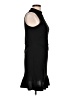 Caution to the Wind Solid Black Cocktail Dress Size L - photo 4