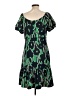 BCBGMAXAZRIA Print Green Cocktail Dress Size L - photo 2