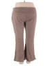 Terra & Sky Houndstooth Brown Active Pants Size 4X - photo 2