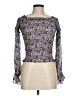Lucy Paris 100% Polyester Purple Long Sleeve Blouse Size M - photo 1