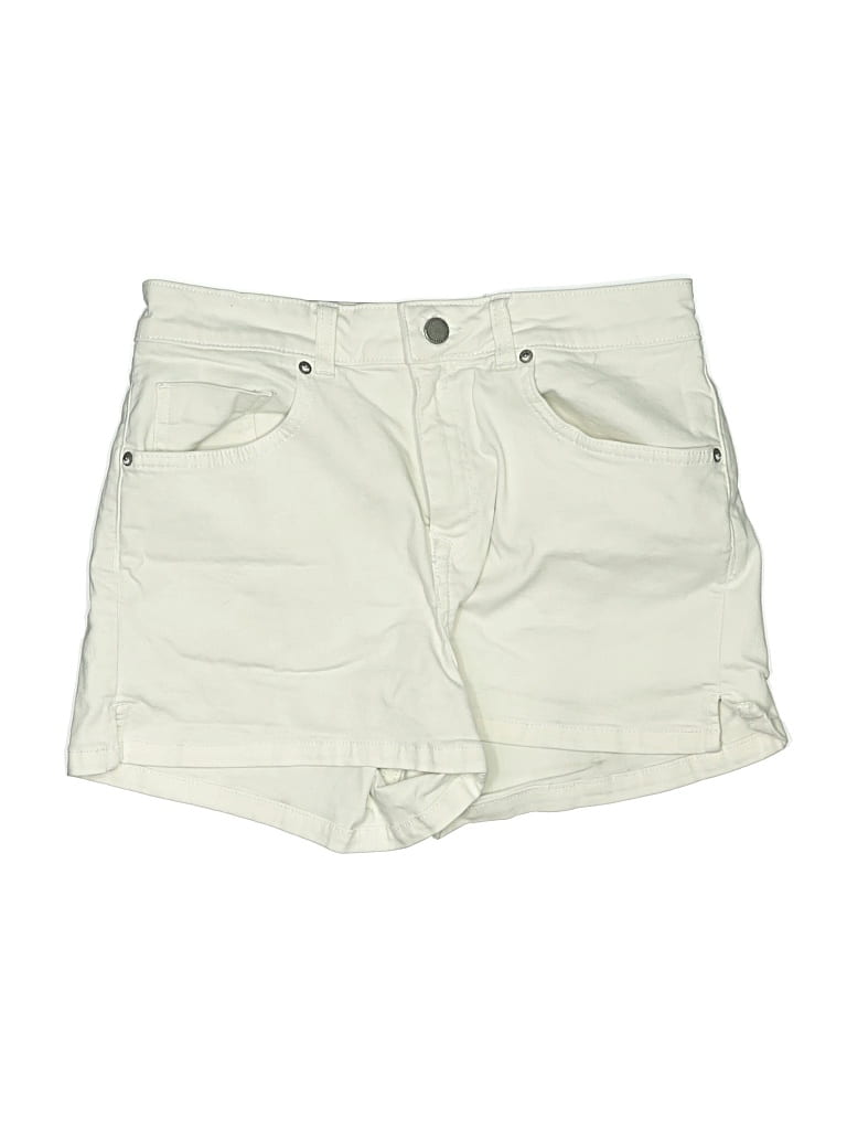 Pre-owned Roxy Khaki Shorts In Ivory
