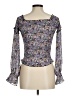 Lucy Paris 100% Polyester Purple Long Sleeve Blouse Size M - photo 2