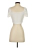 Shein Ivory Short Sleeve Top Size 4 - photo 2