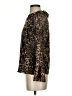 Sara Campbell 100% Polyester Animal Print Brown Long Sleeve Blouse Size XS - photo 5
