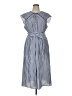L.K. Bennett Stripes Blue Casual Dress Size 16 - photo 1
