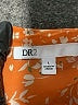 DR2 100% Polyester Orange Short Sleeve Blouse Size L - photo 7