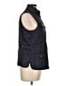 Banana Republic 100% Polyester Black Blue Vest Size L - photo 4