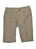 Tracy Evans Limited Chevron-herringbone Brown Khaki Shorts Size 3 - photo 1