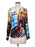 Tracy M. 100% Polyester Blue Long Sleeve Blouse Size S - photo 1