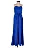 David's Bridal 100% Polyester Blue Cocktail Dress Size 6 - photo 1
