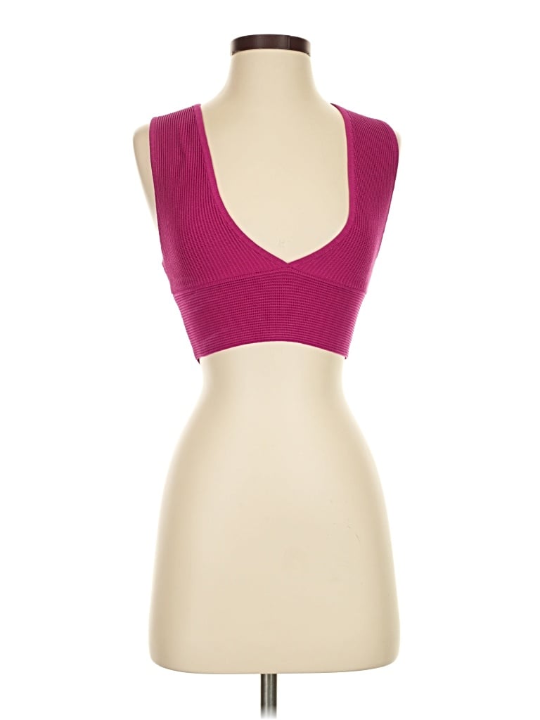 Pre-owned Babaton Sports Bra In Burgundy