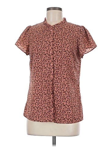 Allegra K Short Sleeve Blouse (view 1)