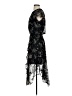 Parker Floral Black Cocktail Dress Size S - photo 5