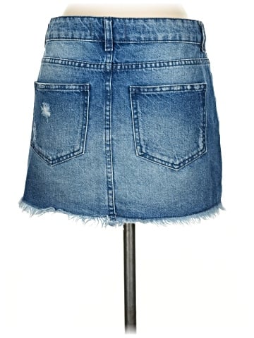 We the Free Denim Skirt (view 2)