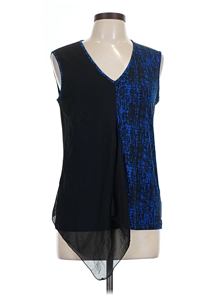 Pre-owned Anne Klein Sleeveless T-shirt In Blue