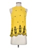 Love Tree 100% Rayon Yellow Sleeveless Blouse Size S - photo 1