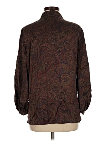 Lauren by Ralph Lauren 3/4 Sleeve Silk Top (view 2)