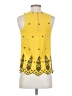 Love Tree 100% Rayon Yellow Sleeveless Blouse Size S - photo 2