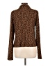 Evereve Animal Print Brown Long Sleeve Blouse Size XL - photo 2