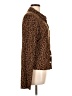 Evereve Animal Print Brown Long Sleeve Blouse Size XL - photo 4