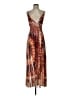 Chesley Print Brown Cocktail Dress Size S - photo 1