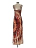 Chesley Print Brown Cocktail Dress Size S - photo 2