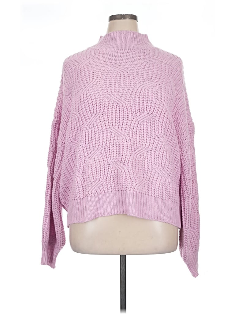 Pre-owned Pink Lily Turtleneck Sweater In Pink