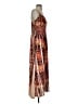 Chesley Print Brown Cocktail Dress Size S - photo 4