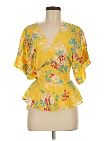Yumi Kim Short Sleeve Silk Top (view 1)