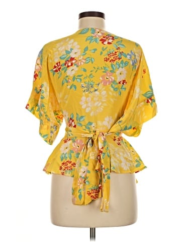 Yumi Kim Short Sleeve Silk Top (view 2)