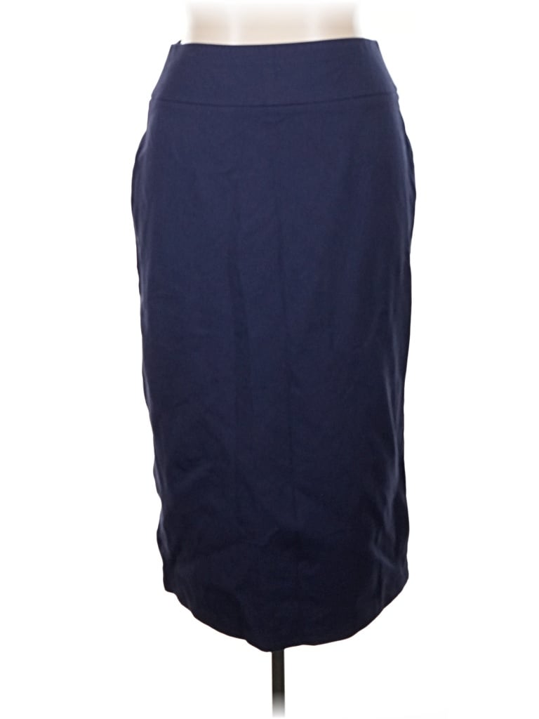 Pre-owned Ashley Stewart Formal Skirt In Blue