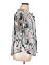 Simply Vera Vera Wang 100% Polyester Silver Short Sleeve Blouse Size XL - photo 4