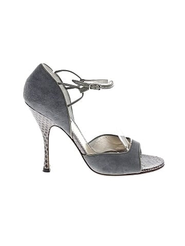 Dolce & Gabbana Suede and Ayer Snake Pumps (view 1)