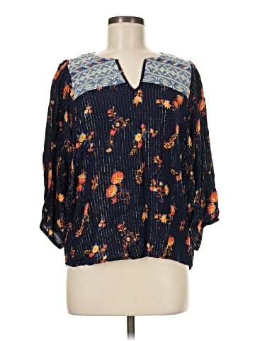 Miss Me 3/4 Sleeve Blouse (view 1)