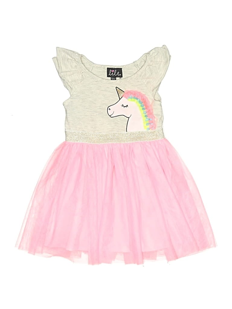 Pre-owned Lilt Kids' Dress In Pink