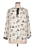 Talbots 100% Polyester Ivory Long Sleeve Blouse Size 1X Petite - photo 1