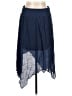 BCX 100% Polyester Solid Blue Casual Skirt Size L - photo 1