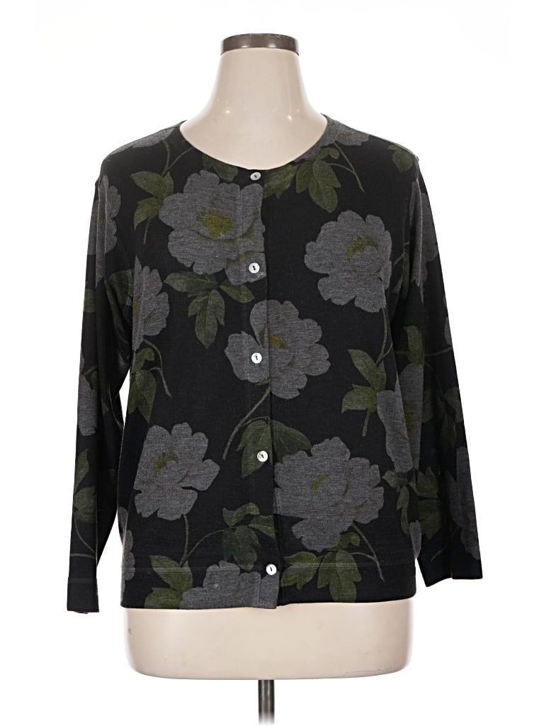 Pre-owned Nally & Millie Cardigan Sweater In Black