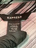 Express 100% Polyester Stripes Gray Casual Dress Size 13 - 14 - photo 7