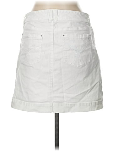 White House Black Market Denim Skirt (view 2)
